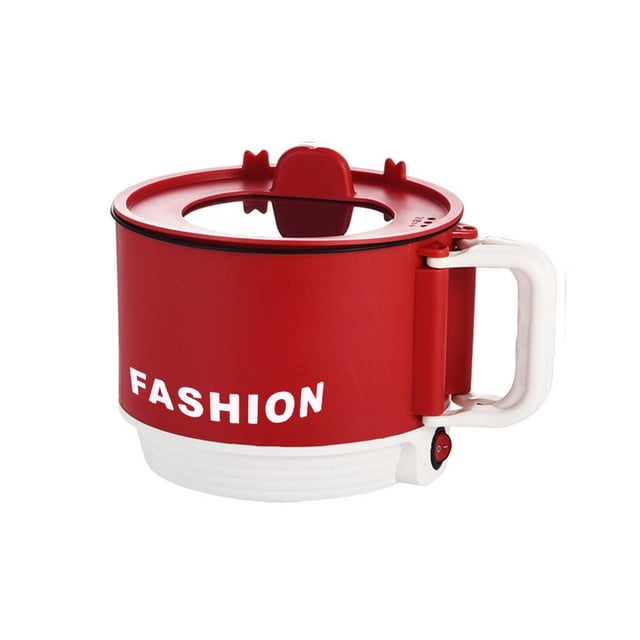 Mini Hot Pot Mini Hot Pot with Foldable Handle,Portable Large-Capacity Hot Pot with Mobile Phone Cover,Steak Rice,Ramen and Oatmeal Small Hot Pot