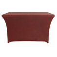 thumbnail image 4 of Spandex Table Cover For 6 Foot Rectangle Tables 6 Pack Tablecloth Elastic 6ft Folding Tablecloths For Vendor Booth Display Banquet Buffet Event Craft, 4 of 9