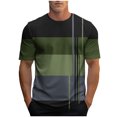thumbnail image 2 of Weiqiqre T Shirts for Man Short Sleeve Tee Color Block Crew Neck Pullover Casual Basic Shirts, 2 of 4