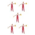 thumbnail image 2 of Wweixi 1/87 Diorama Graffiti Figure Characters Resin People Train Layout Pink 5Set, 2 of 6
