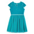 thumbnail image 2 of George Girls' Velour and Mesh Dress, 2 of 2