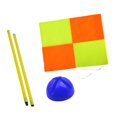 thumbnail image 3 of S SERENABLE Soccer Corner Flag Portable Replacement with Base Football Field Corner Flag 1m pole blue base, 3 of 9