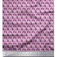 thumbnail image 1 of Soimoi Polyester Crepe Fabric Flower Artistic Printed Fabric 1 Yard 42 Inch Wide, 1 of 3