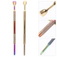 thumbnail image 4 of 2 Pcs Poussoirs à Cuticules Double Face en Acier Inoxydable pour Ongles de Pied, 4 of 8