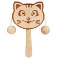 thumbnail image 1 of Bangcool Kids Rattle Drum Wooden Cartoon Animal Educational Rattle Toy Musical Toy, 1 of 10