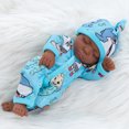 thumbnail image 2 of Adorable Poupée Bébé Peau Noire de 30 Cm/10 Pouces - Poupée Reborn Parfaitement Mignonne et Réaliste!,, 2 of 5