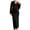 Black, variant on Maternity Maxi Dress, Long Sleeve V Neck Bodycon Dress, Soft Stretchy Knit Maternity Gown for Baby Shower, Photoshoot, Casual Outing