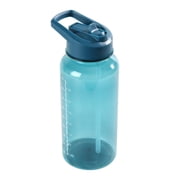 Mainstays 34oz Blue Plastic Wide Mouth Sports Water Bottle with Twist Top Lid