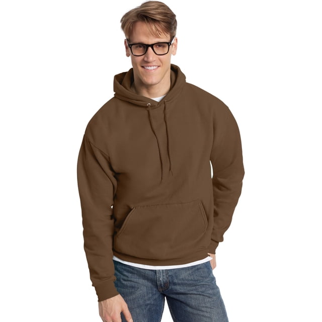Hanes Chandail à Capuchon en Molleton ComfortBlend EcoSmart pour Hommes, 3TG, Brun Armée
