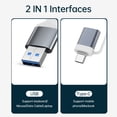 thumbnail image 4 of Riwcyla Type C to USB 3.0 Hub 4 Ports 4,in,1 Docking Station Ultra Slim USB Splitter and Play Compatible with MacBook ProAir Surface Pro XPS PC Flash Drive, 4 of 6