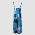 thumbnail image 5 of SMihono Pantalons en Lin Femmes Mode Grande Taille Décontractée en Vrac Femmes Décontractée Sans Manches Sangles Lâches Impression Taille Haute Jambe Large Jumpsuit Rompers avec Poche Pantalon de Jambe Large Femmes, jusqu'à 65% de Réduction!, 5 of 5