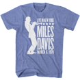 thumbnail image 1 of Miles Davis Silhouette Light Blue Adult T-Shirt 2Xl, 1 of 2