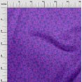 thumbnail image 3 of oneOone Georgette Viscose Purple Fabric Peacock Craft Projects Decor Fabric Printed By The Yard 42 Inch Wide, 3 of 5