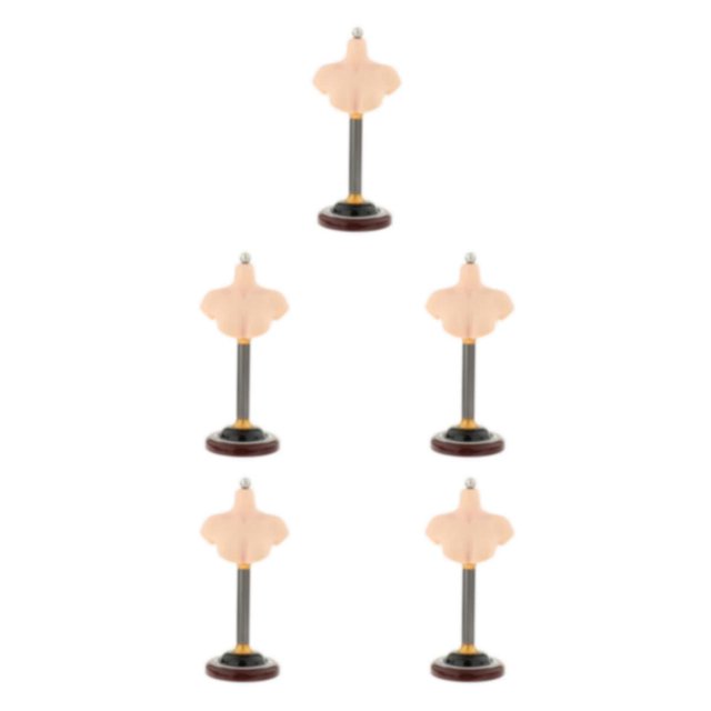 Baohd Sleek and Practical Male Female Bust Stand PVC Model for Wigs Female A 5Set
