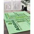 thumbnail image 3 of Ahgly Tapis Rectangulaire Lavable en Machine Intérieur Vert Menthe, 4 Pieds x 6 Pieds, 3 of 7