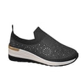 thumbnail image 2 of Cameland Chaussures Confortables pour Femmes Chaussures Décontractées Unies pour Femmes à Bout Rond Espadrilles Demi-Drag Out, 2 of 9
