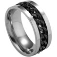 thumbnail image 1 of Stainless Steel Finger Ring Band Fidget Rings: Spinner Ring For Men And Women, 1 of 5