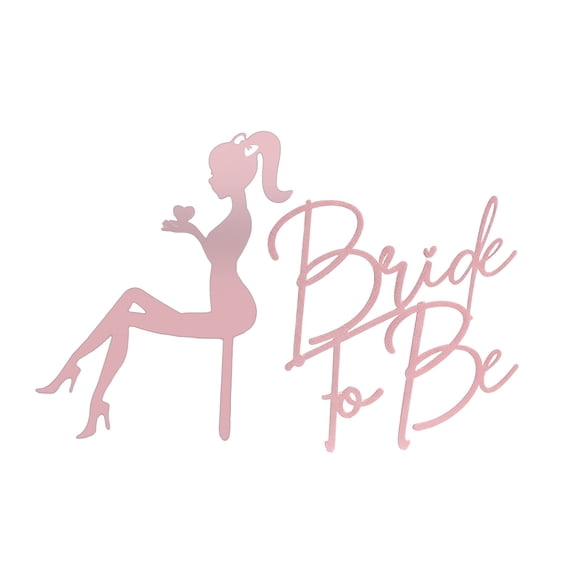 SIfdSeng Bride To Be Cake Topper Acrylic Glitter Cake for Bridal Shower Engagement Party