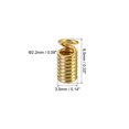 thumbnail image 2 of Unique Bargains Cord End Caps, 100Pcs 3.5x8.5mm Metal Spring Coil End Tips Crimp Terminators Caps Rose Gold, 2 of 5