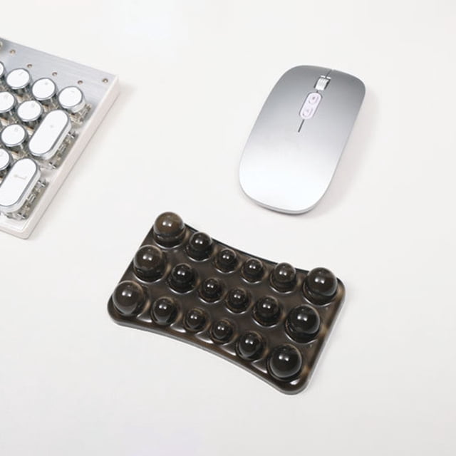Birdeem Repose-Poignet Ergonomique, Oreiller de Main Transparent pour Bureau, Tapis de Souris Imperméable et Portable Offrant un Soutien Confortable