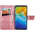 thumbnail image 3 of Case Premium PU Leather Flip Wallet Case Butterfly Embossed Full Body Protection Flip Stand Card Holder Magnetic Cover for iPhone 11 Pro(Pink), 3 of 6