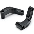 thumbnail image 2 of Krator Kit d'Extension d'Extension Miroir Noir Compatible avec Harley Davidson Dyna Super Glide Custom 2007-2009, 2 of 5
