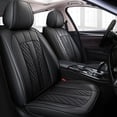 thumbnail image 1 of Maidao Car Seat Covers Full Set for Mercedes-Benz for E300 2000-Present 5 Seats Leather Compatible Airbag Water Resistant Front Rear Cushion Protector Black, 1 of 8