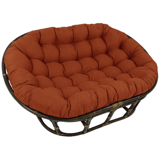 Blazing Needles Coussin Double Papasan Intérieur/extérieur, 1 Unité (Lot de 1), Cannelle