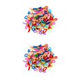 thumbnail image 4 of maskred Chaîne Porte-Lunettes à la Mode 50 Pcs Support Boucle Type C 50 Pcs 2Set, 4 of 6