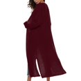 thumbnail image 1 of MesaSe Cardigan Classique à Manches Longues pour Femmes, Ouvert, Doux, avec Poche, 1 of 3