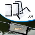 thumbnail image 1 of Quzzie 4 Pieces Fishing Lure Wraps PVC Protection Rod Hook Protectors Transparent Lure Covers Puncture Resistant Storage Bags Suitable for Freshwater Saltwater Fishing M, 1 of 8