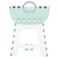 thumbnail image 1 of 9"  Plastic Step Stool, NonSlip Folding Stool with Handle, Portable Stool for Kitchen, Bathroom, Living Room, Foldable Stool for Adults and Kids, Blue, 1 of 7