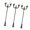 white, variant on jiaping 3 Pieces Model Railway Lamps Miniature Pole Street Lamp Scene Lighting Decor for white