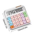 thumbnail image 2 of FHBVT Office Calculator 12-Digit LCD Calculator Flexible Candy Color Keyboard Automatic Power Saving Non-Slip Pad Home Office Financial Calculation Accounting Desk Tool Financial Planning Calculator, 2 of 5