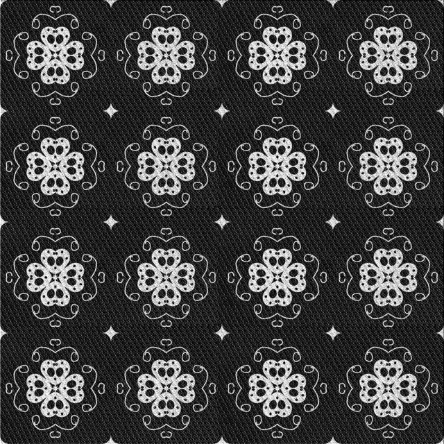Ahgly Company Machine Washable Indoor Square Transitional Night Black Area Rugs, 6' Square