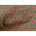 thumbnail image 4 of oneOone Cotton Poplin Fabric Floral Block Printed Fabric 1 Yard 42 Inch Wide, 4 of 4