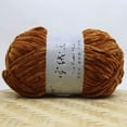 thumbnail image 1 of Kcavykas Gold Velvet Chenille Medium Thick Wool Yarn, 180m, 1 of 2