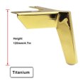 thumbnail image 3 of Baohd 4pack/lot Rust-Resistant Furniture Leg Easy-to-Install And Durable Leg For Chairs And Tables Furniture Accessories Metal Titanium gold 12cm 1Set, 3 of 6