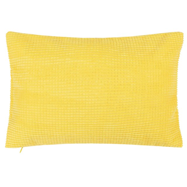 Unique Bargains Soft Corduroy Corn Striped Decorative Throw Pillow Cover