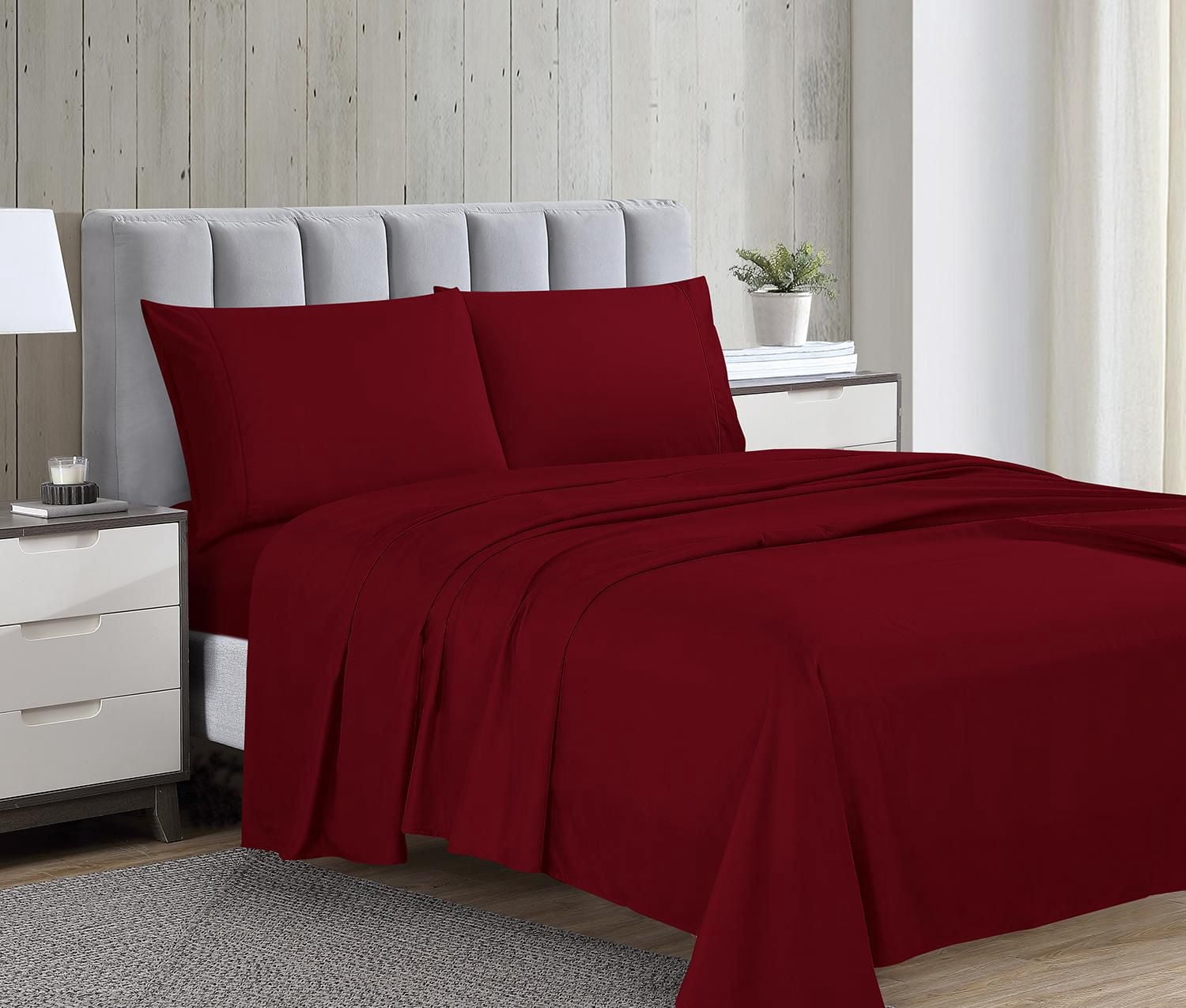 1800 Série Ensemble de draps en microfibres
