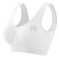 thumbnail image 1 of Women's Rhinestone Sports Bra - Hollow Back Design w/ Wide Strap Support | Anti-Sagging Wireless Bra for Workouts & Mature Figures, 1 of 4