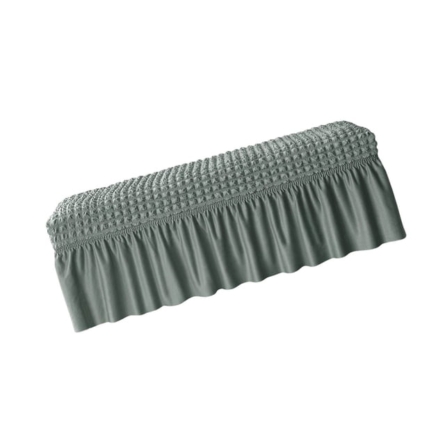 Long Bench Cover Bench Seat Furniture Protector for Living Room Hotel Decor Green