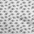 thumbnail image 1 of oneOone Rayon Off White Fabric Eye Print Craft Projects Decor Fabric Printed By The Yard 56 Inch Wide, 1 of 5