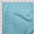 thumbnail image 4 of oneOone Polyester Spandex Turquoise Blue Fabric Flamingo Sewing Material Print Fabric By The Yard 56 Inch Wide, 4 of 5