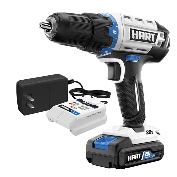Refurbished HART HPDD01BCA 20-Volt Cordless 1/2-inch Drill/Driver Kit (1) 1.5Ah Lithium-Ion Battery