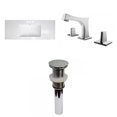 thumbnail image 1 of American Imaginations 48.75-in. W 3H8-in. Ceramic Top Set In White Color - Drain Incl. AI-33193, 1 of 8