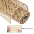 thumbnail image 3 of Unique Bargains PP Burlap Mesh 10' x 5 Yards Decorative Wrapping Ribbon, Beige 1 Roll, 3 of 5