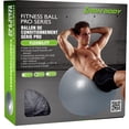 thumbnail image 2 of Ballon d'exercice Iron Body Fitness Pro Series, 65 cm ballon de stabilité anti-éclatement en PVC avec pompe, 2 of 5