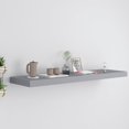 thumbnail image 1 of vidaXL Floating Wall Shelf Grey 90x23.5x3.8 cm MDF, 1 of 4