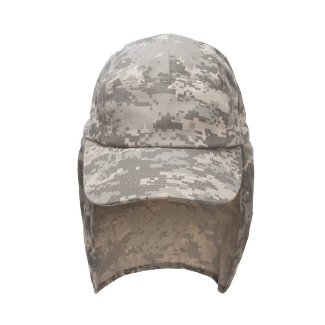 TopHeadwear Chapeau à Rabat de Vacances avec Couvre-Cou Intégral - Camouflage Numérique